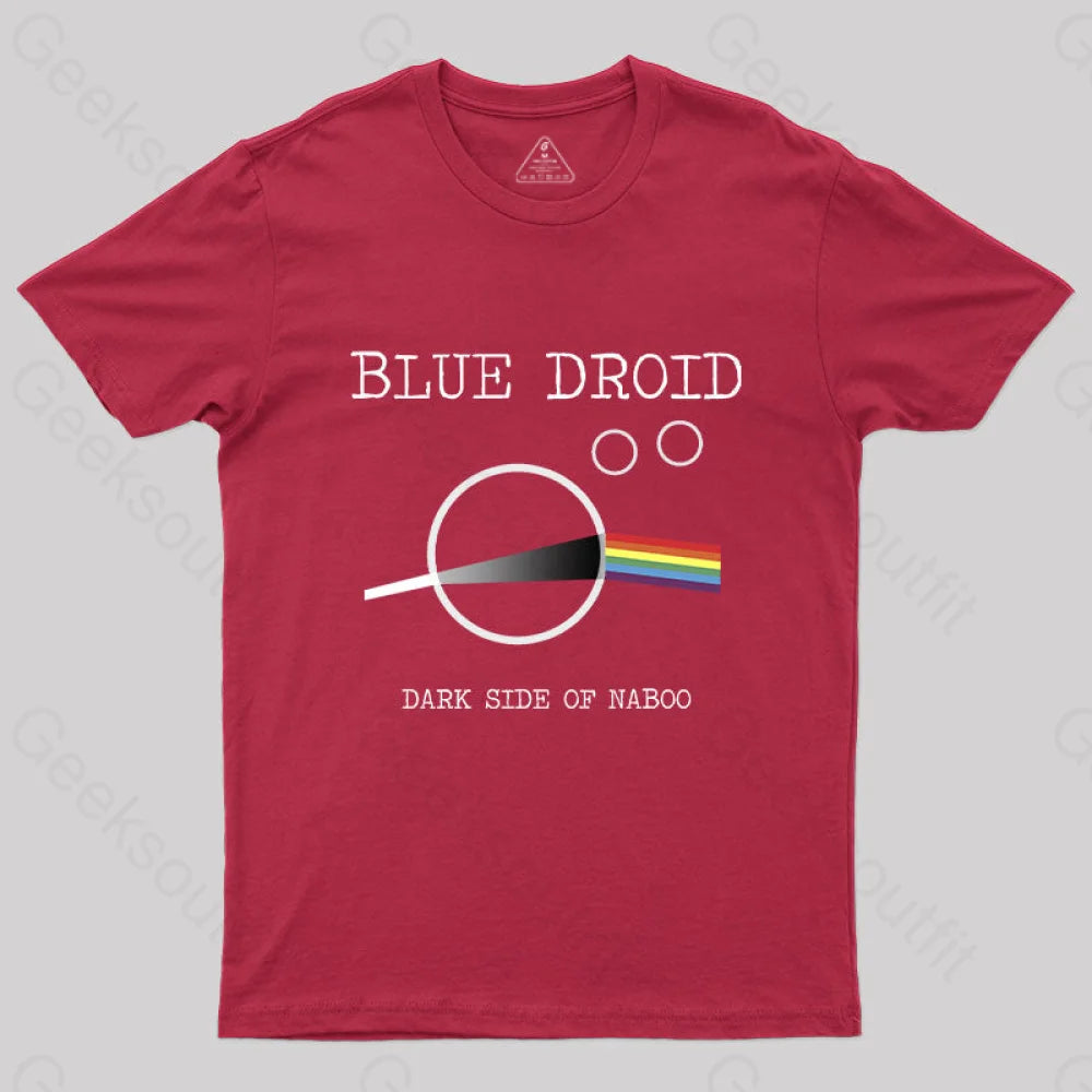 Blue Droid - Dark Side Of Naboo T-Shirt Red / S