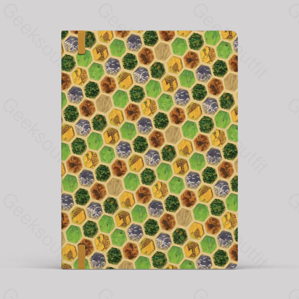 Board Game Map Green Notebook