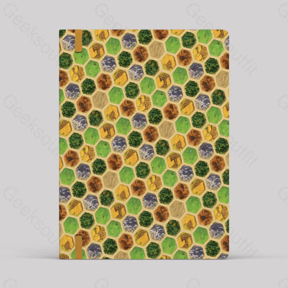 Board Game Map Green Notebook