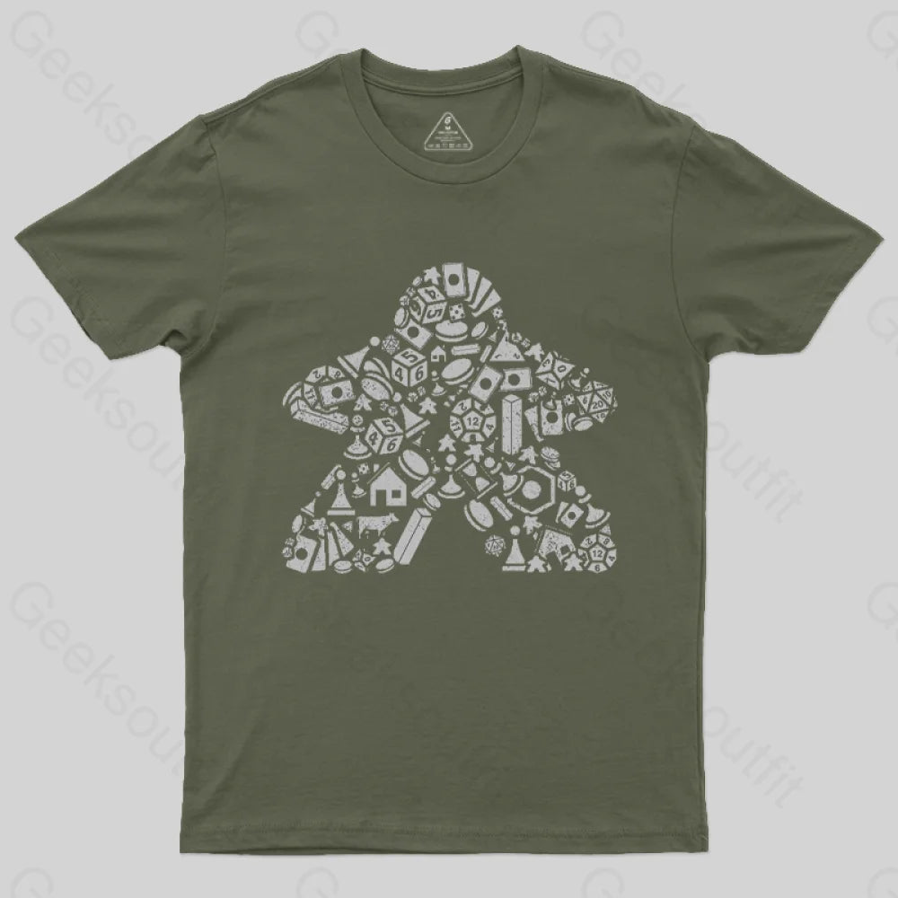 Board Gamer T-Shirt Army Green / S