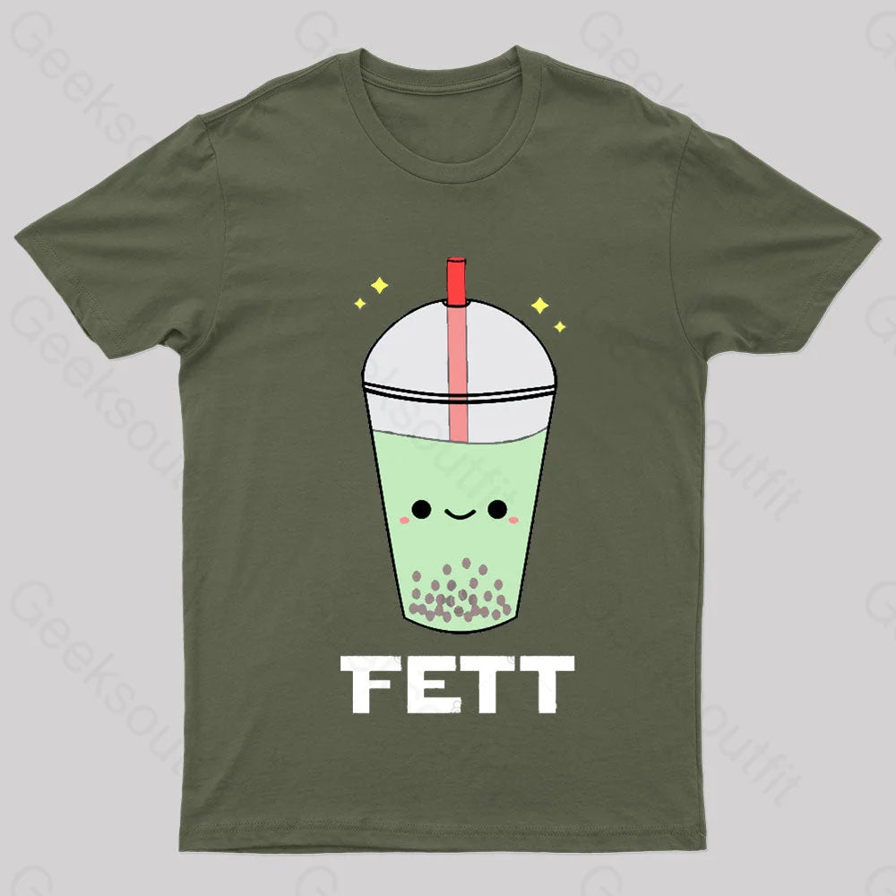 Boba Nerd T-Shirt Army Green / S