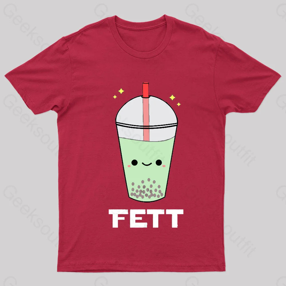 Boba Nerd T-Shirt Red / S