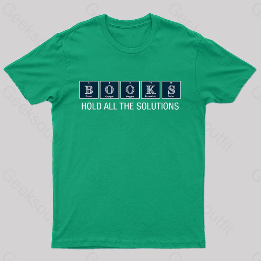 Book Chemistry Nerd T-Shirt Green / S