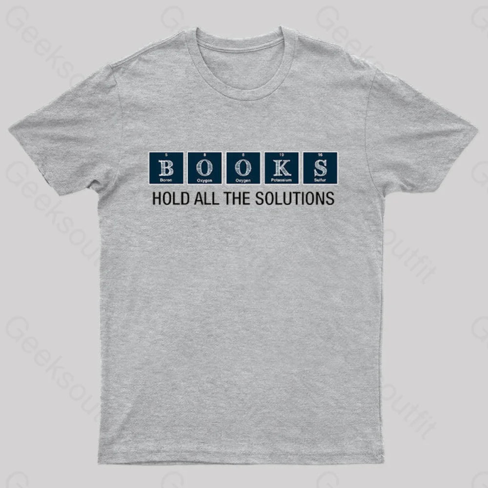 Book Chemistry Nerd T-Shirt Grey / S