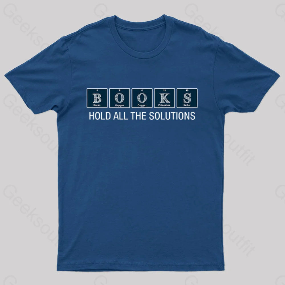 Book Chemistry Nerd T-Shirt Navy / S