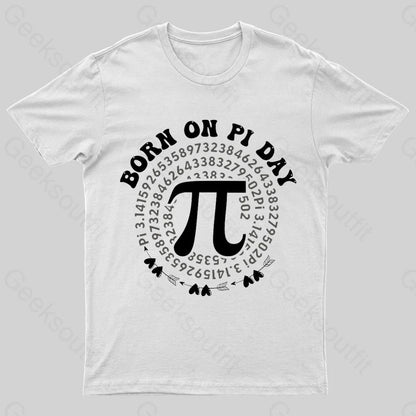 Born On Pi Day Nerd T-Shirt White / S