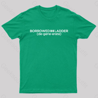 Borrowed Ladder Nerd T-Shirt Green / S