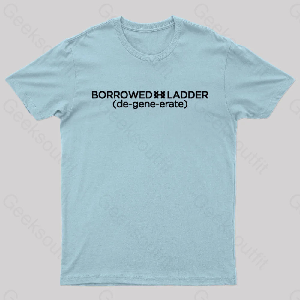 Borrowed Ladder Nerd T-Shirt Light Blue / S