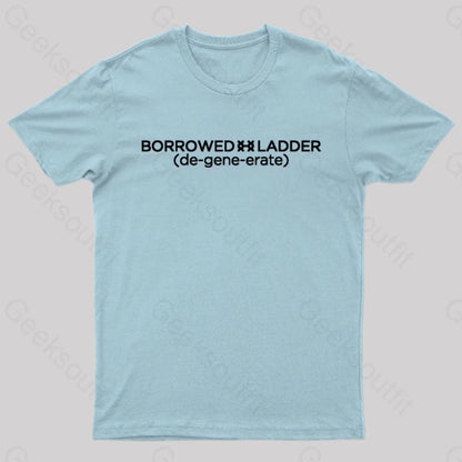 Borrowed Ladder Nerd T-Shirt Light Blue / S