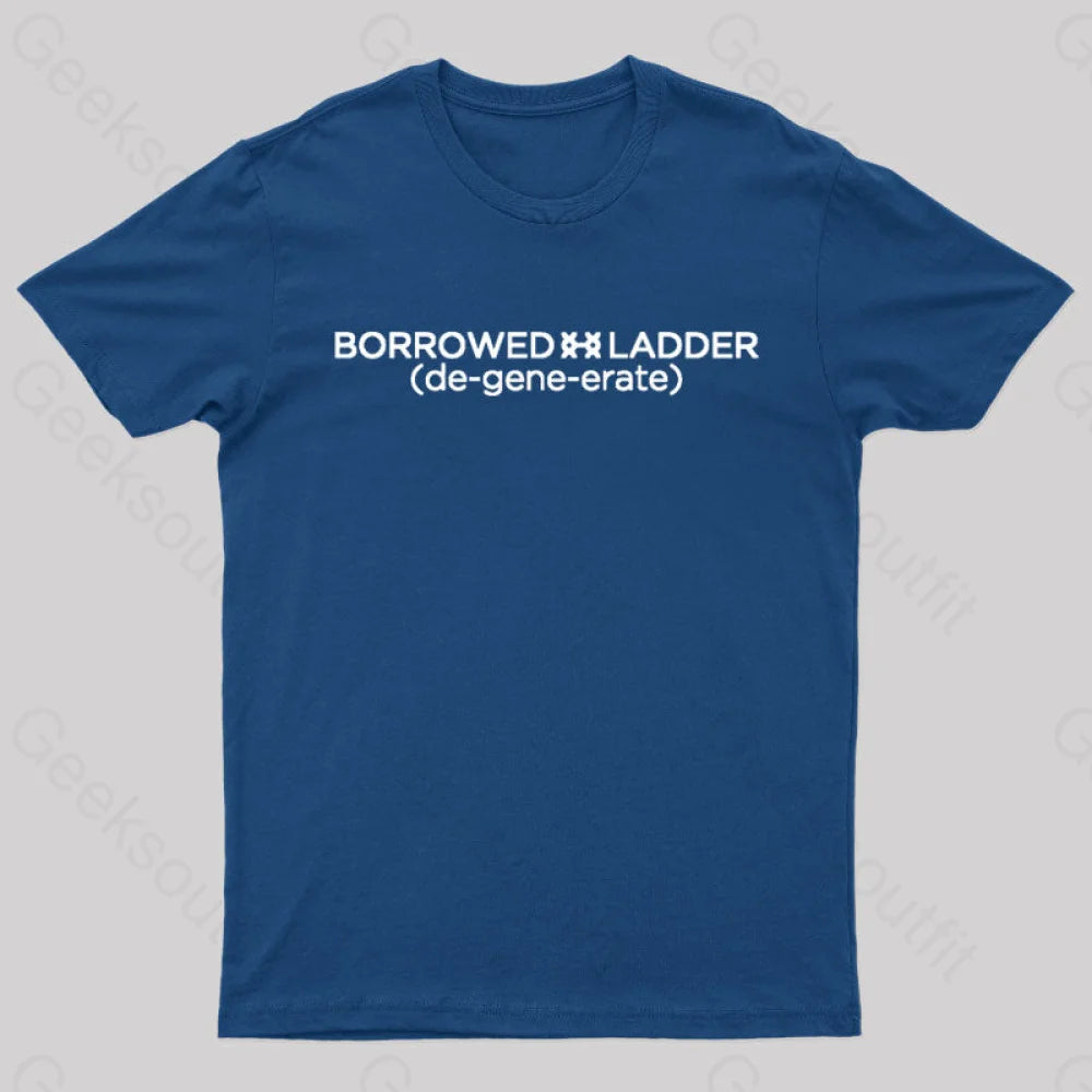 Borrowed Ladder Nerd T-Shirt Navy / S