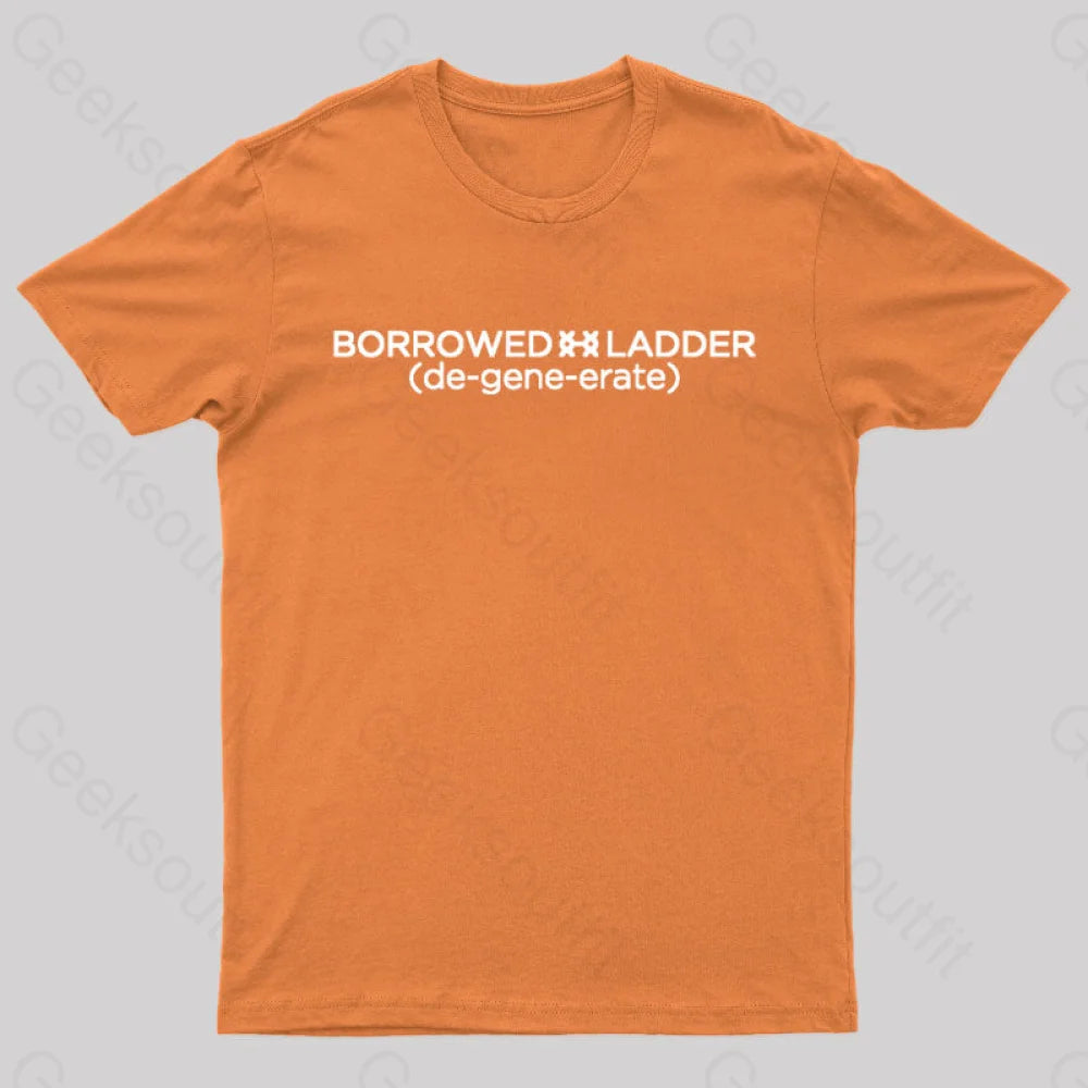 Borrowed Ladder Nerd T-Shirt Orange / S