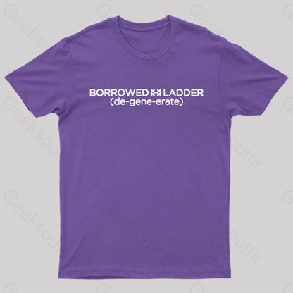 Borrowed Ladder Nerd T-Shirt Purple / S