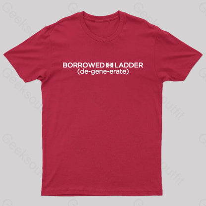 Borrowed Ladder Nerd T-Shirt Red / S