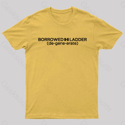 Borrowed Ladder Nerd T-Shirt Yellow / S