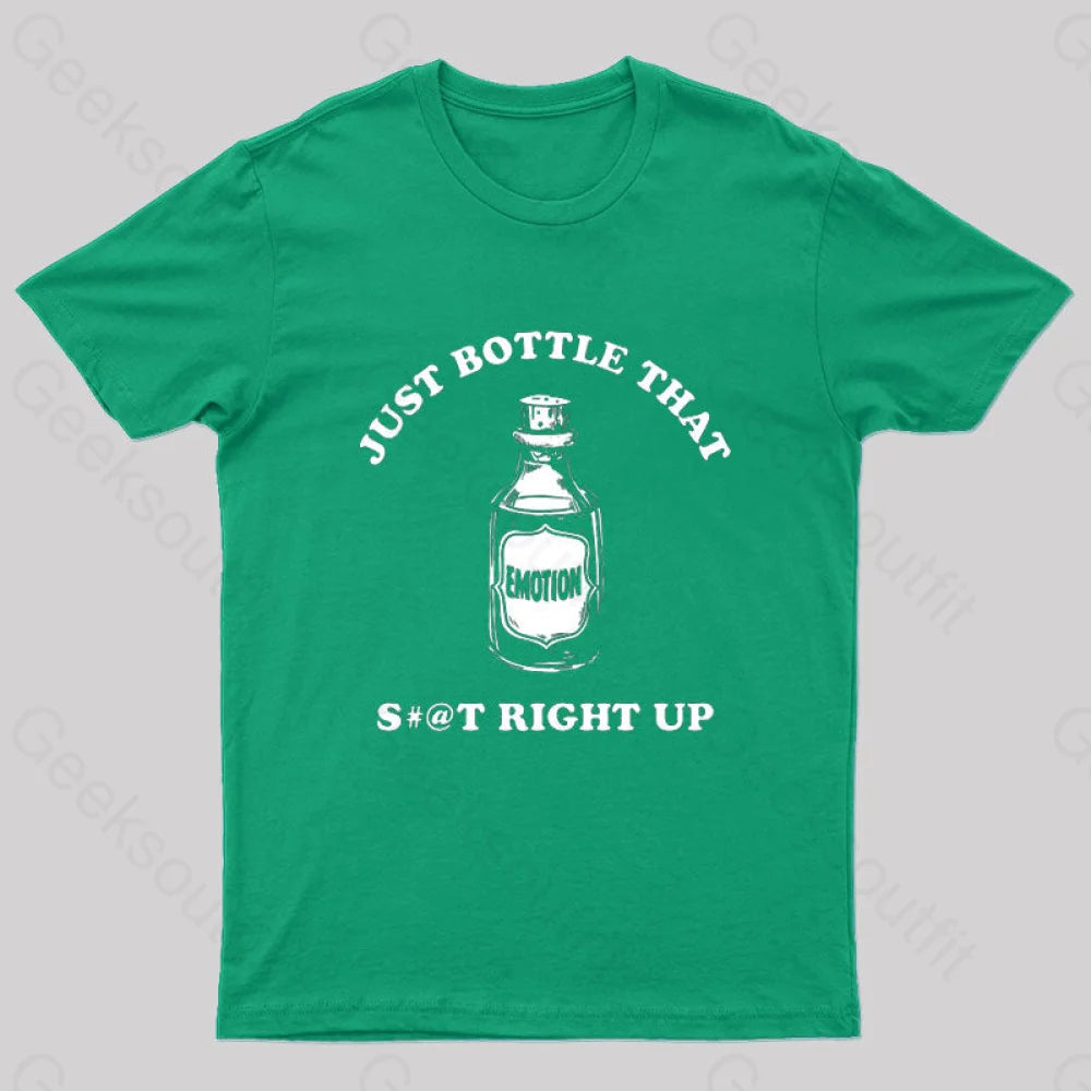 Bottle Clean Pat Geek T-Shirt Green / S