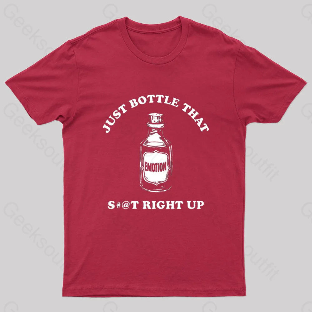 Bottle Clean Pat Geek T-Shirt Red / S