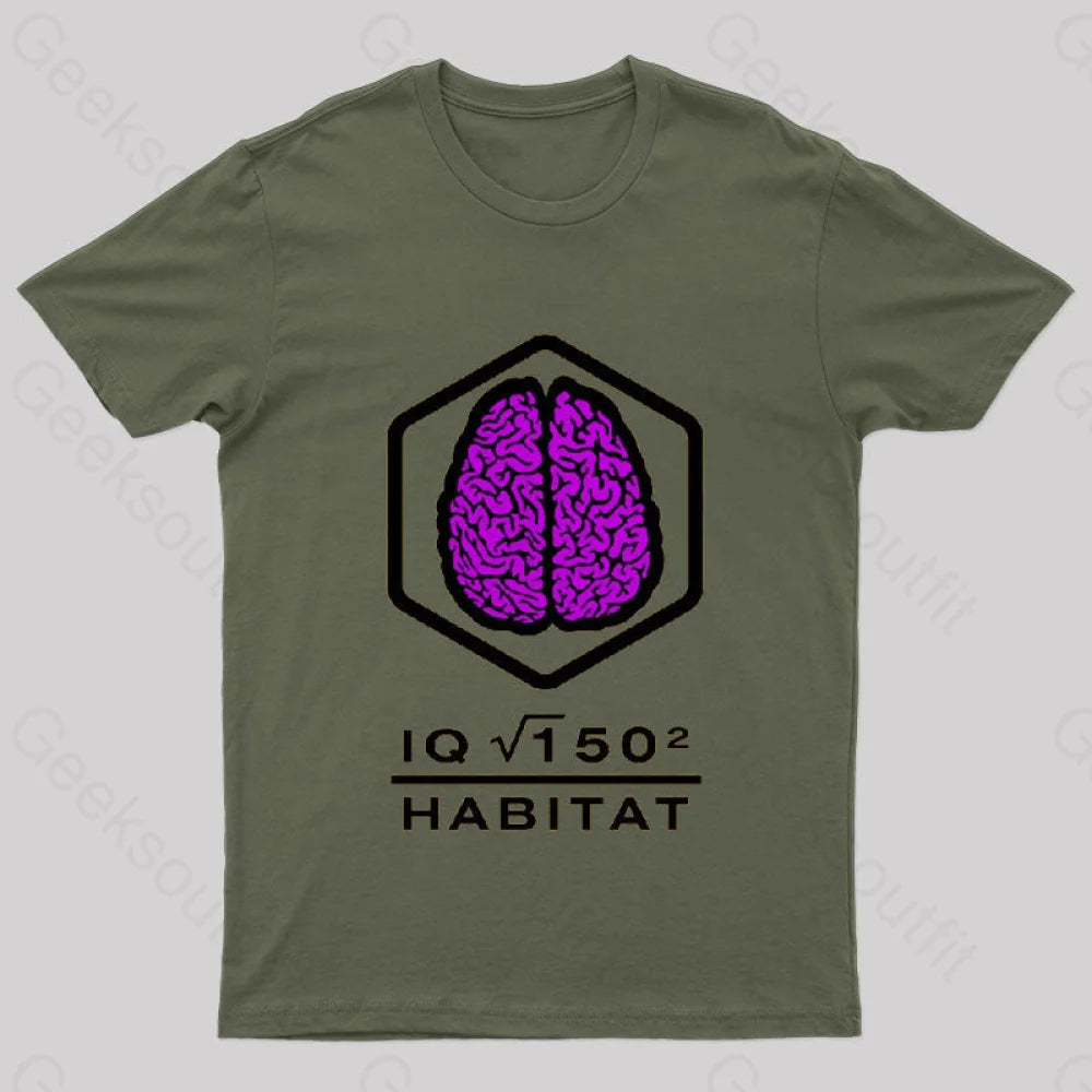 Brain#2 T-Shirt Army Green / S