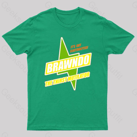 Brawndo Geek T-Shirt Green / S