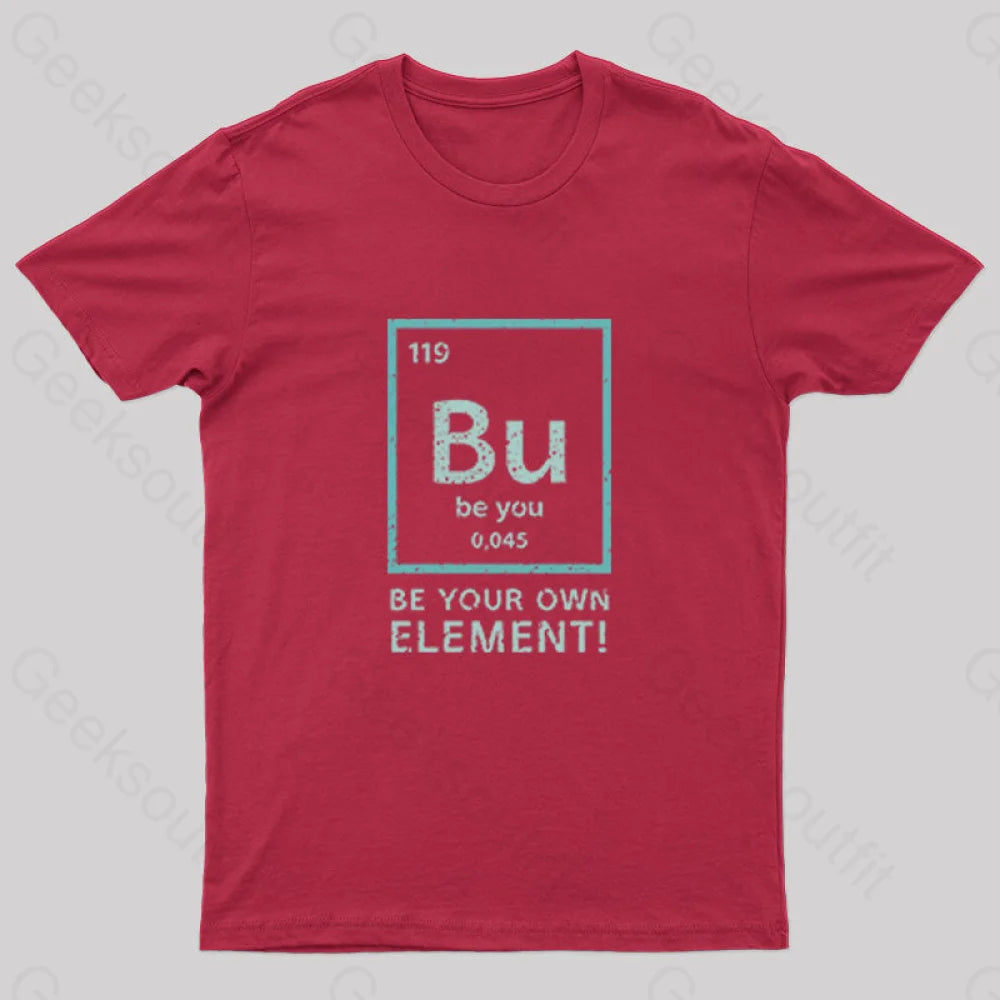 Bu - Be You Element Geek T-Shirt Red / S