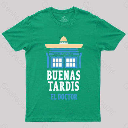 Buenas Tardis T-Shirt Green / S