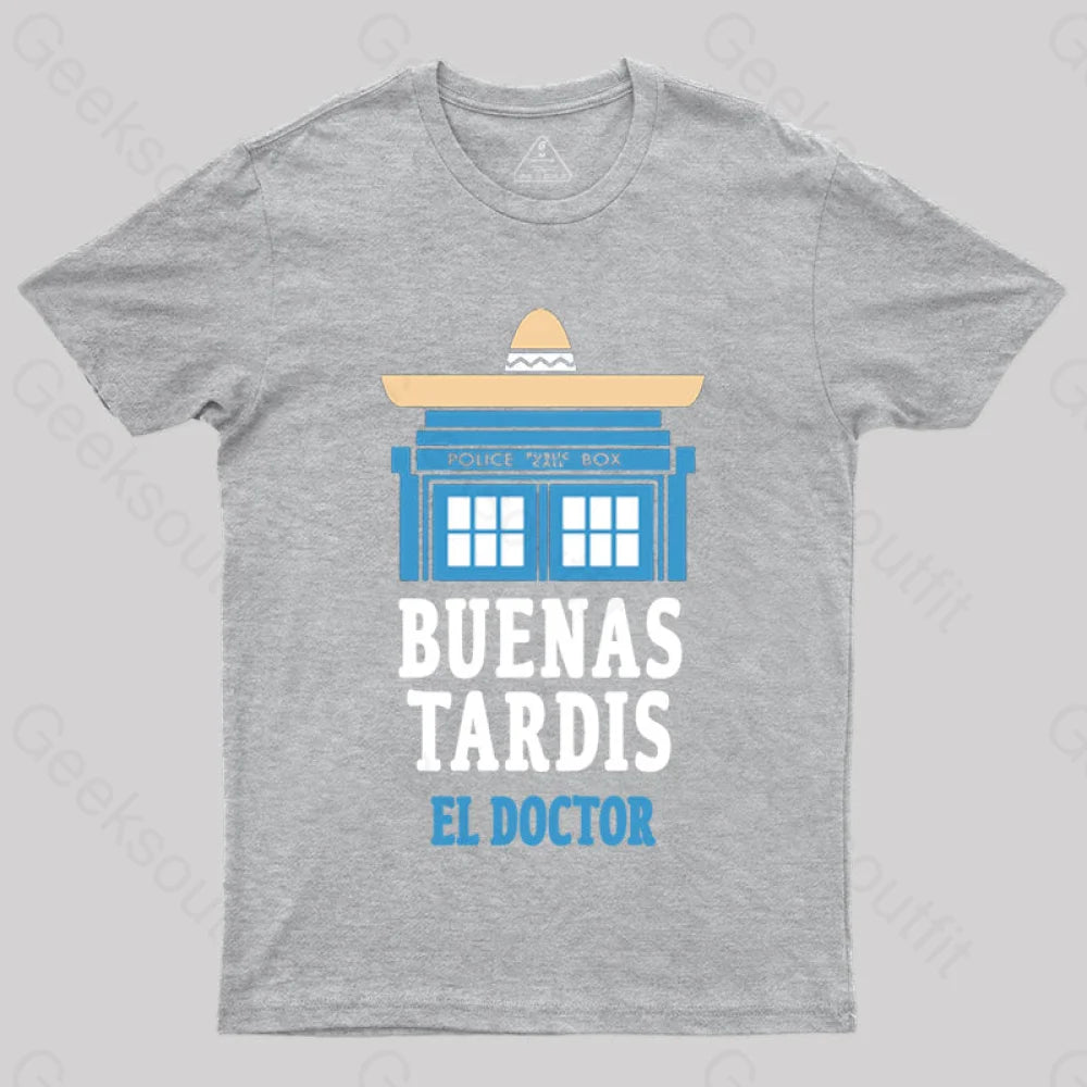 Buenas Tardis T-Shirt Grey / S