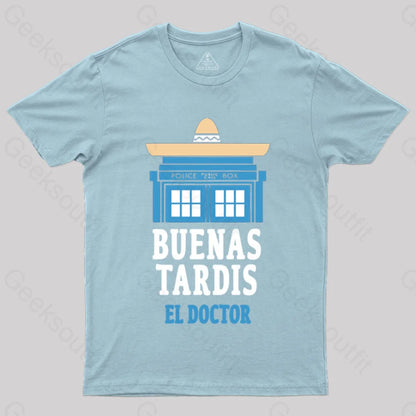 Buenas Tardis T-Shirt Light Blue / S