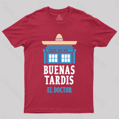 Buenas Tardis T-Shirt Red / S