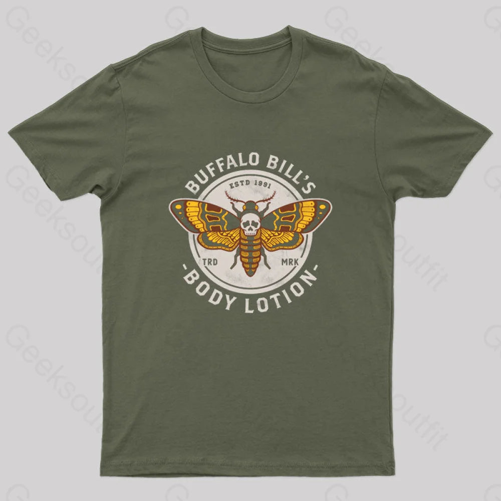 Buffalo Bill’s Body Lotion Nerd T-Shirt Army Green / S