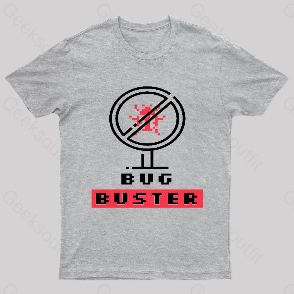 Bug Buster Geek T-Shirt Grey / S