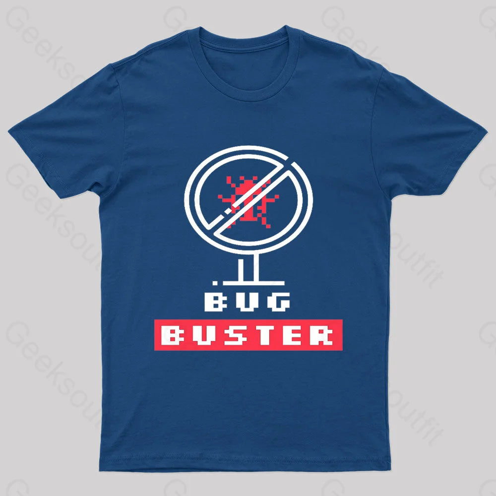 Bug Buster Geek T-Shirt Navy / S