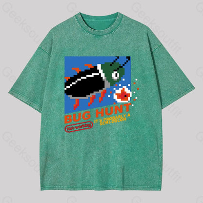 Bug Hunt Geek Washed T-Shirt Grass Green / S