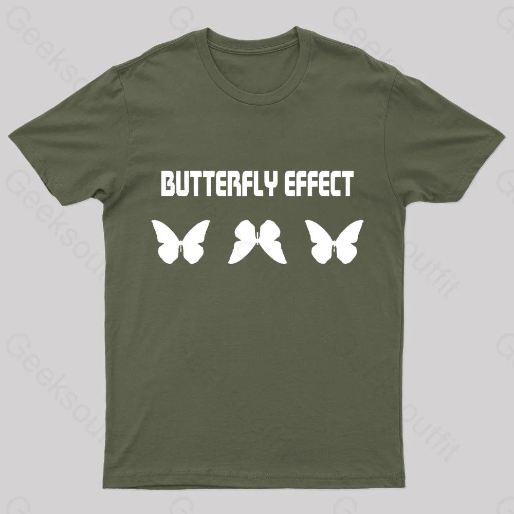 Butterfly Effect Geek T-Shirt Army Green / S