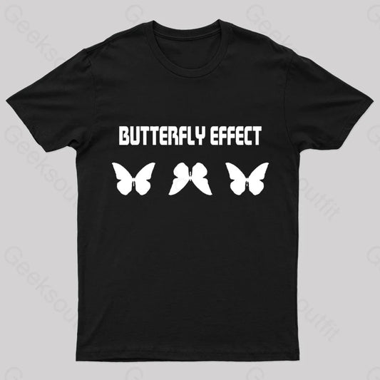 Butterfly Effect Geek T-Shirt Black / S