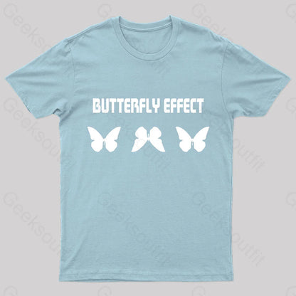 Butterfly Effect Geek T-Shirt Light Blue / S