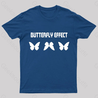 Butterfly Effect Geek T-Shirt Navy / S