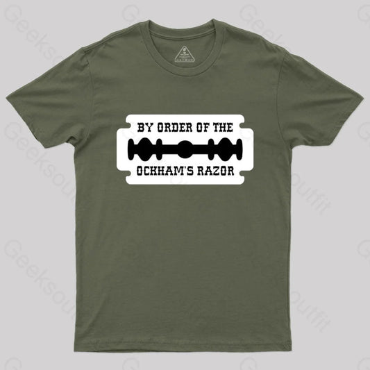 Buy Order Of The Ockham’s Razor T-Shirt Army Green / S