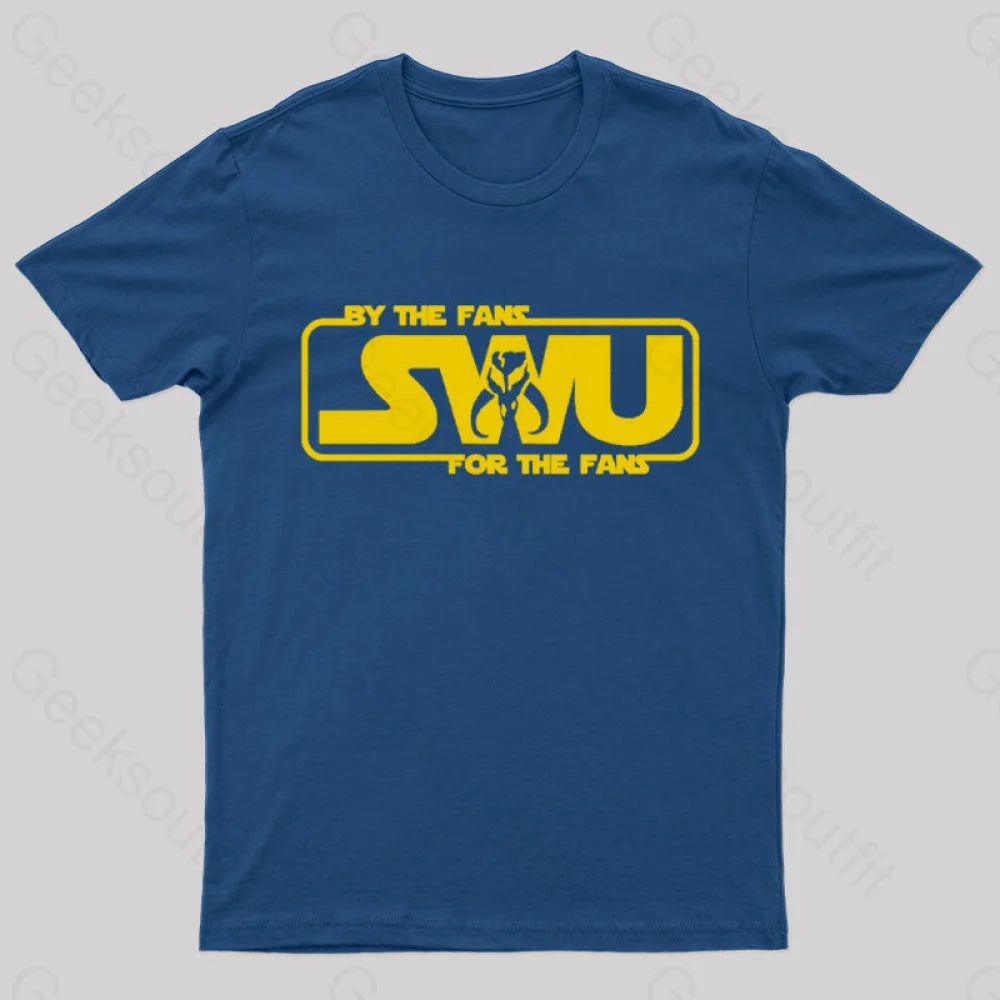 By The Fans Swu For Geek T-Shirt Navy / S