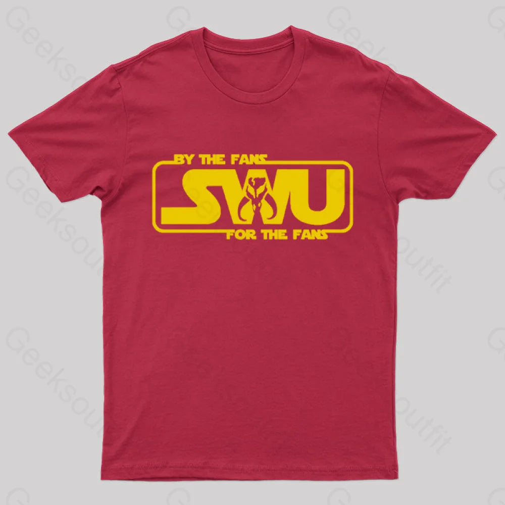 By The Fans Swu For Geek T-Shirt Red / S