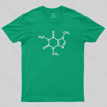 Caffeine Molecule Arm T-Shirt - Geeksoutfit