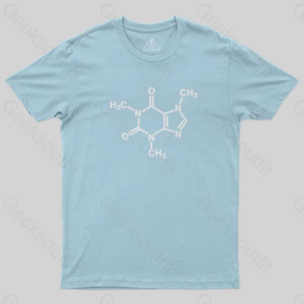 Caffeine Molecule Arm T-Shirt - Geeksoutfit