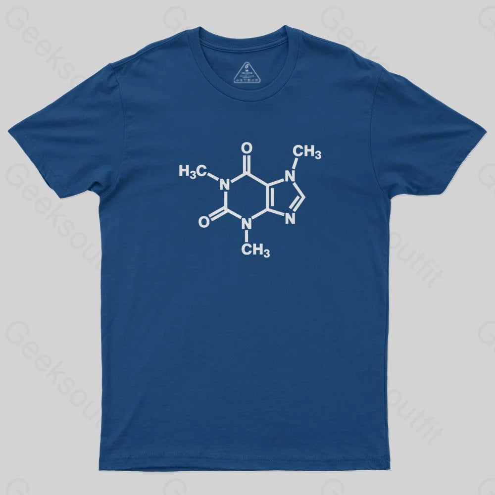 Caffeine Molecule Arm T-Shirt - Geeksoutfit