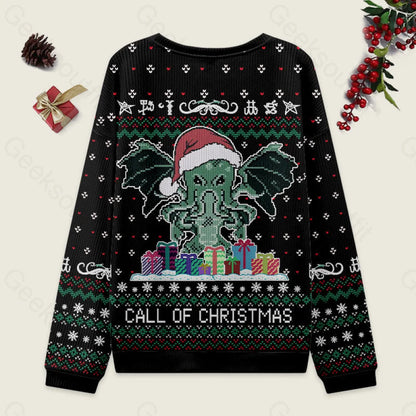 Call Of Christmas Black Ugly Sweater