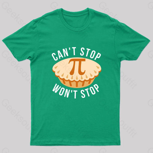 Can’t Stop Won’t Nerd T-Shirt Green / S