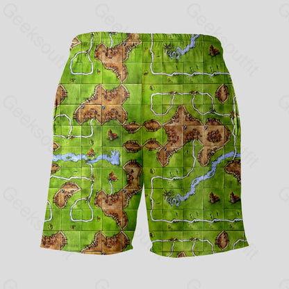 Carcassonne Geeky Drawstring Shorts