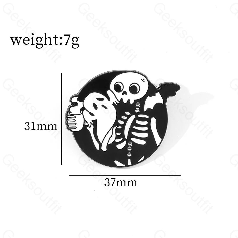 Cartoon Character Halloween Pins Xz3034-3