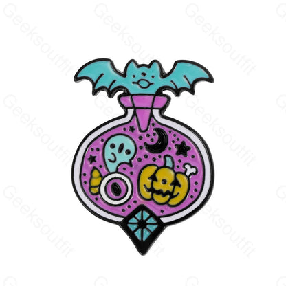 Cartoon New Halloween Punk Pins Xz1047