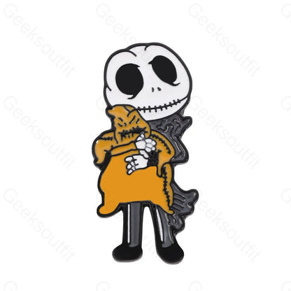 Cartoon New Halloween Punk Pins Xz1048