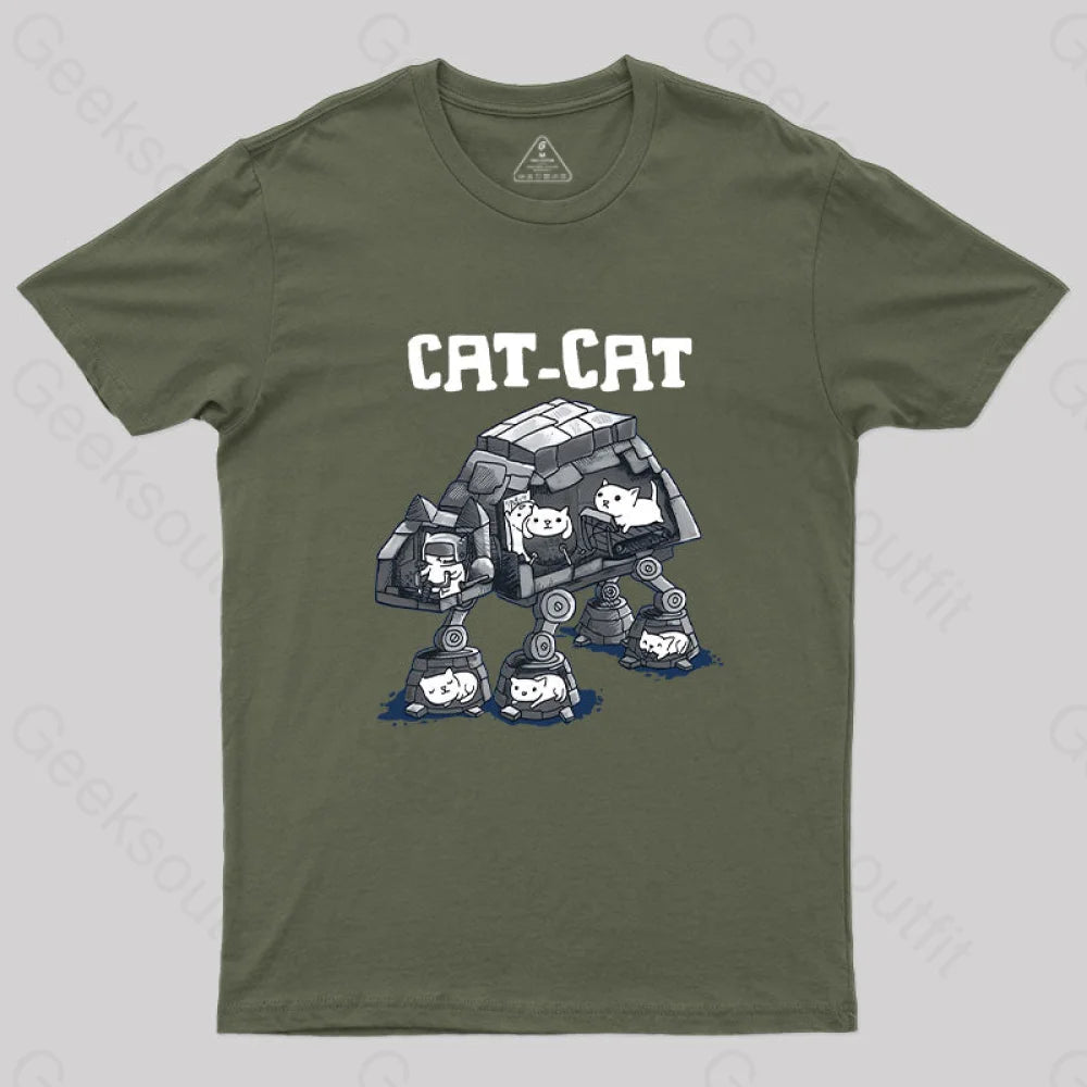 Cat-Cat T-Shirt Army Green / S