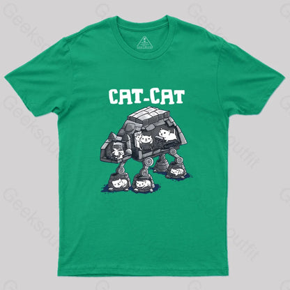 Cat-Cat T-Shirt Green / S