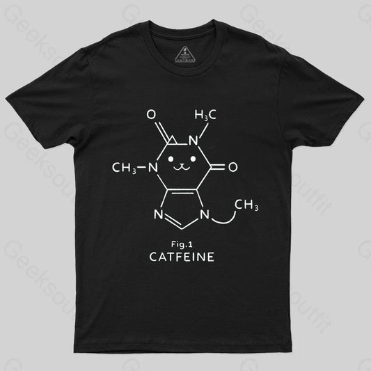 Catfeine Molecule T-shirt - Geeksoutfit